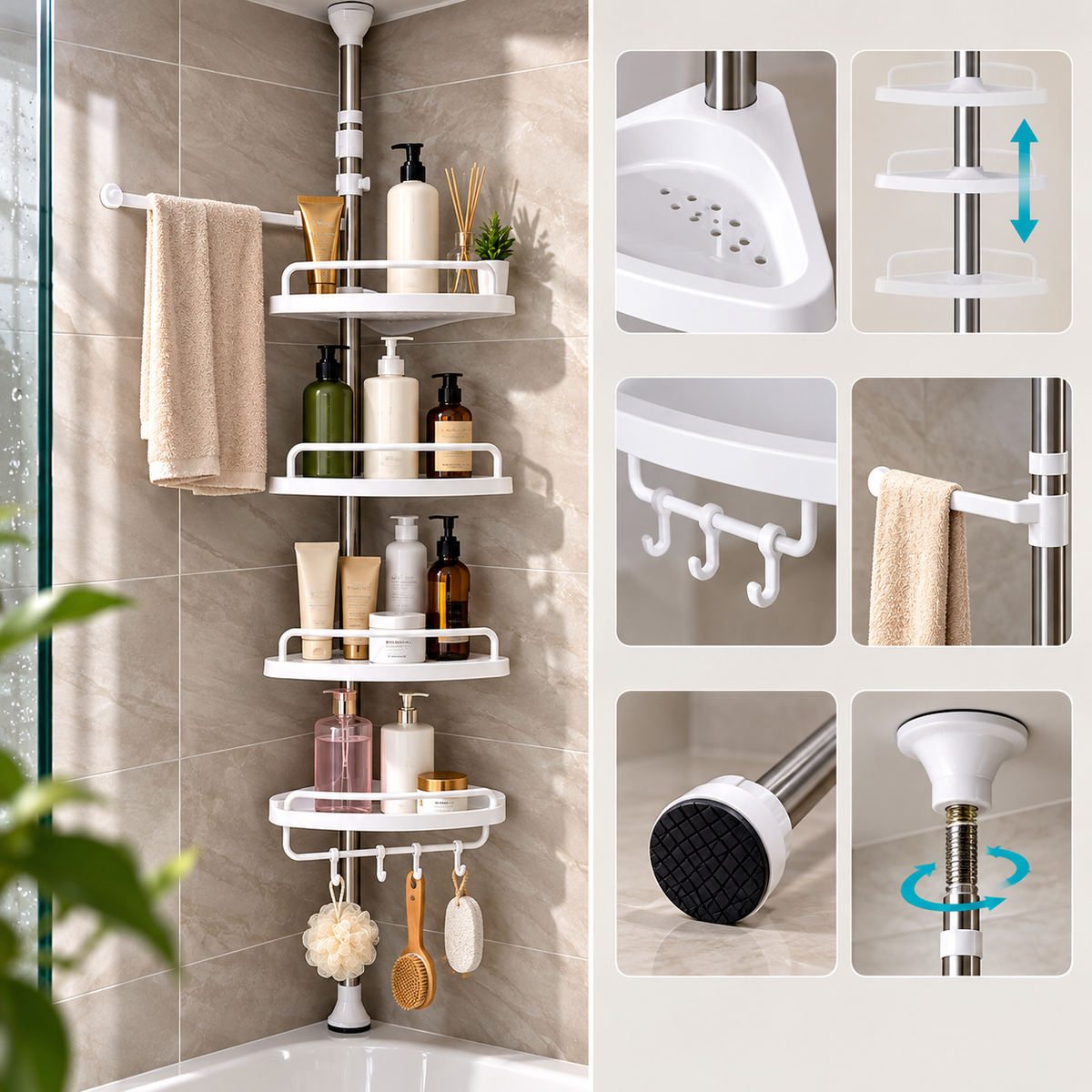 Organizador de Baño Esquinero