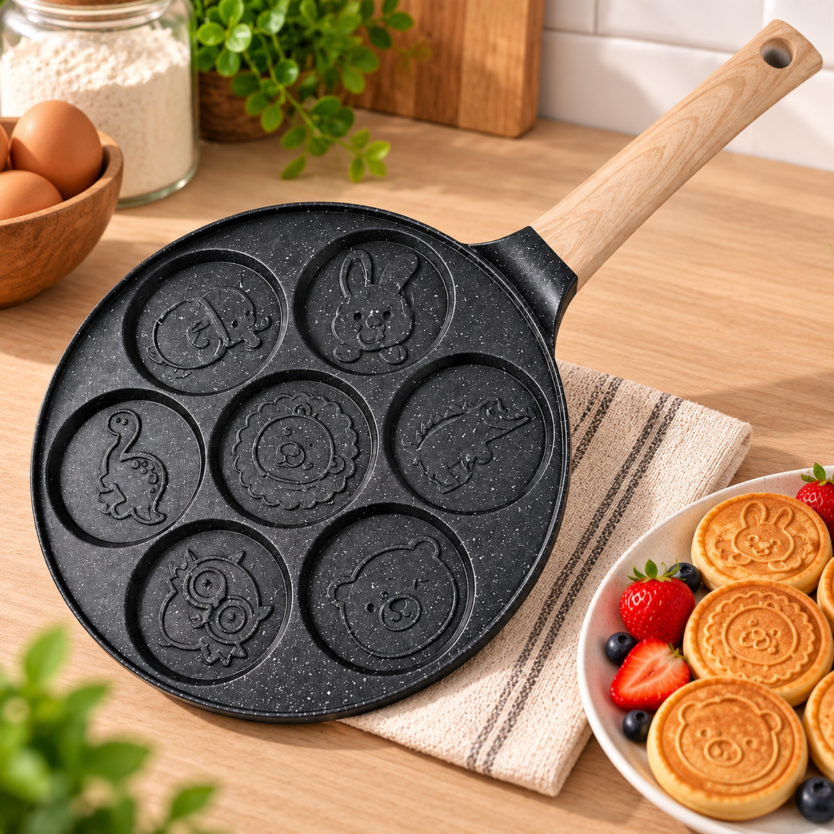Sarten Siete Puestos Desayuno Huevo
